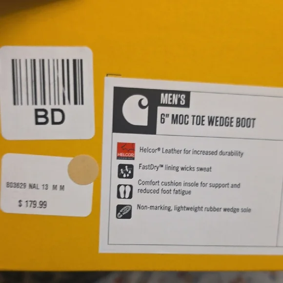 Carhartt Men's Off-White Canvas Boots - Picture 6 of 9